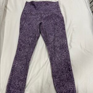 Purple Patterned Leggings